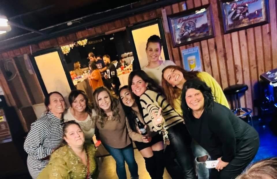Friends out for the night at the Pink